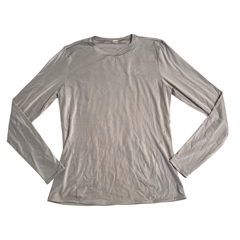 Lululemon Wondermost Ultra-Soft Nulu Top Womens 10 Greyโ Excellent Long Sleeve